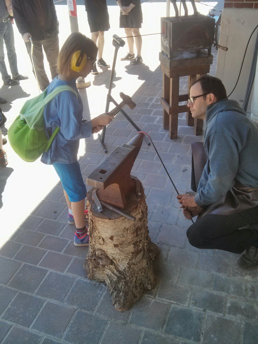 centreforcraft's tweet photo. Artist for a Day! Ruben Irons doing a bang up job showing how to smithy a hook!
@HalifaxSeaport #forge #nsccd #fire #artistforaday https://t.co/ds0nDRmaS3