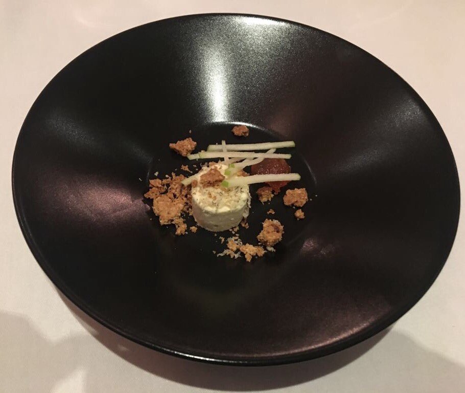 Brinkworth Blue my favourite dish on the Progressive Menu from @56_restaurant Thanks to <a href="/Andrew_J_Scott/">Andrew Scott</a> &amp; <a href="/_nick_bennett/">Nick Bennett</a>