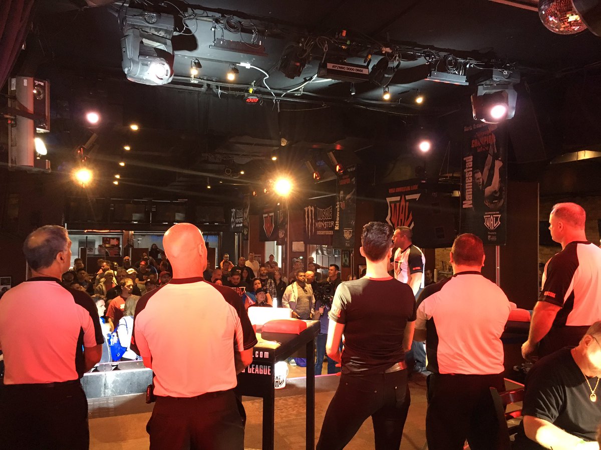 Nick_Hausman's tweet photo. The referees being introduced to the packed crowd at @cubbybear for @WALUnderground today! https://t.co/BlVUz7gzqf
