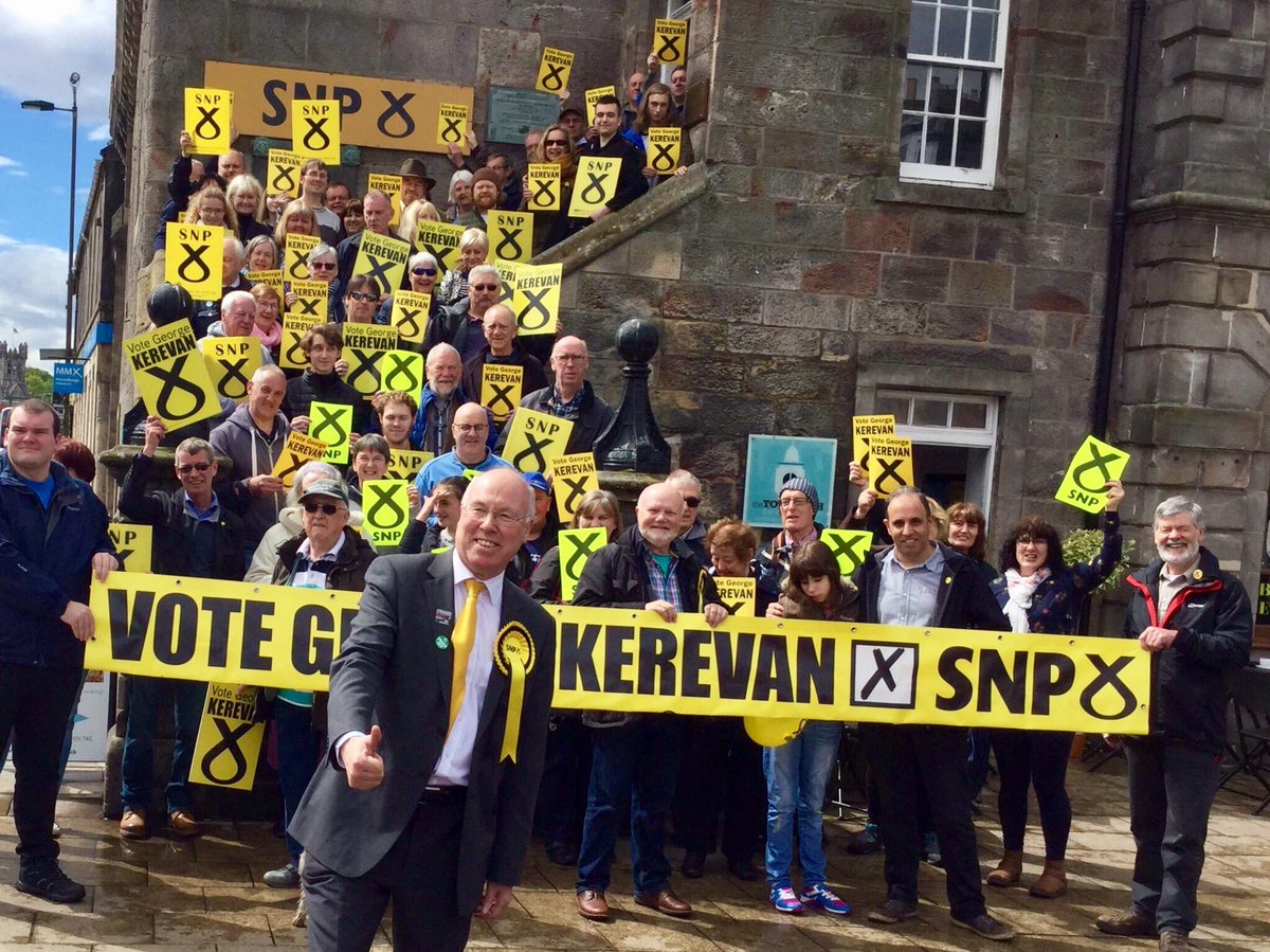 MidLnthMussSNP's tweet image. Fab campaign launch in #Musselburgh to re-elect @GeorgeKerevan for East Lothian. Great support from local MSP @uartlach - #GE2017 #VoteSNP