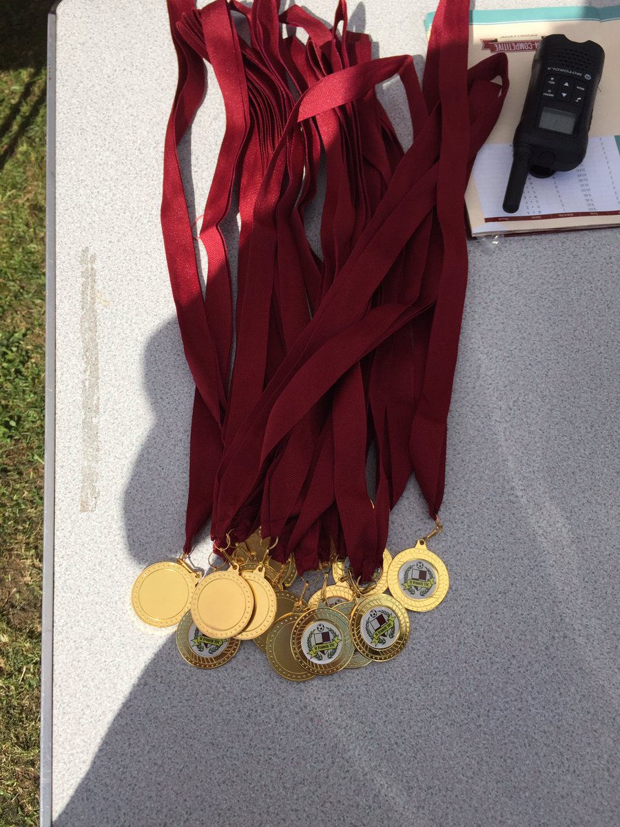 #StFrancisTournament medals ready for award.