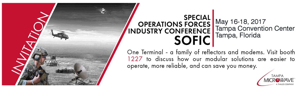 #sofic2017 will be kicking off soon and we invite you to come to our booth #1227 as we demonstrate the Art of the Possible! #SatLife
