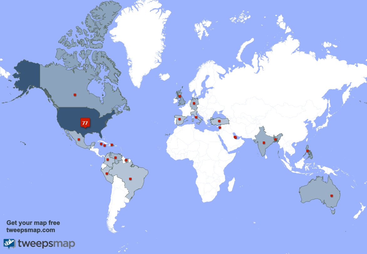 mcitarella's tweet image. My followers live in 23 countries: USA(77%), Cayman Islands(2%)... tweepsmap.com/!mcitarella
Get your free map!