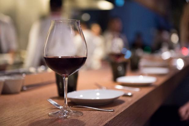 Unwind with a 🍷 of Bodega Chacra Barda and dinner at our kitchen counter. Give us a call at 212-570-3670 for reservations. 📷: <a href="/lizclayman/">liz clayman photo</a>