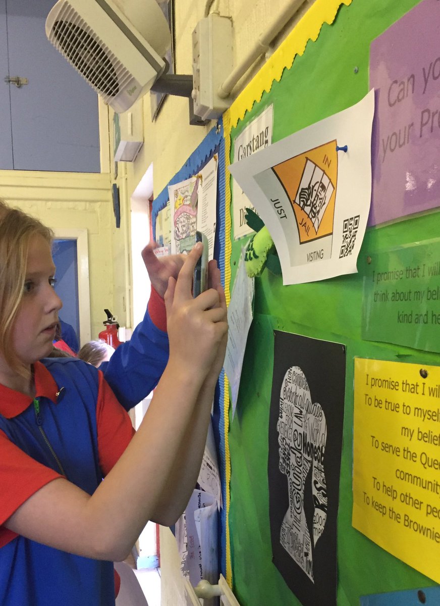 3rdGarstang's tweet image. This wk we used our phones to #codecrack thanks @The_Guide_Life @445liverpoolGG it was great fun learning something new