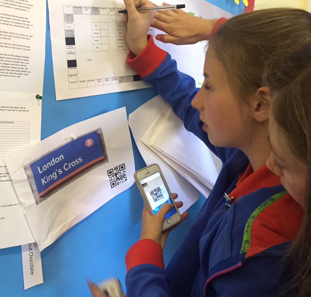 3rdGarstang's tweet image. This wk we used our phones to #codecrack thanks @The_Guide_Life @445liverpoolGG it was great fun learning something new