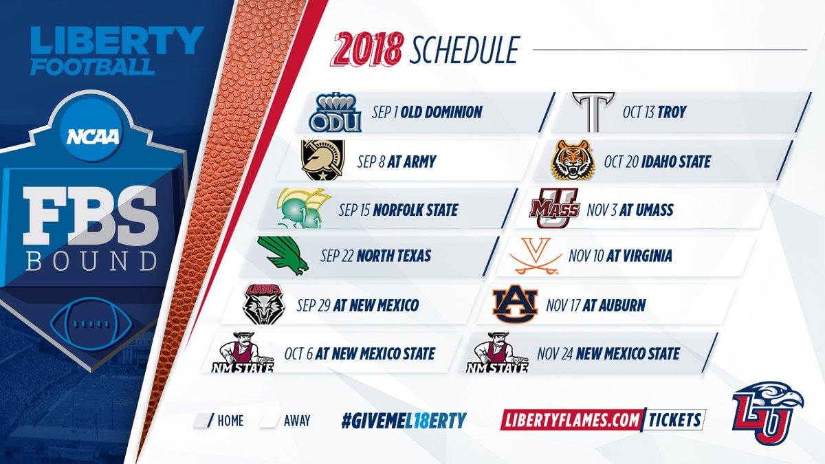 54 HQ Pictures Liberty Football Schedule 2018 / 2018 Liberty Flames Football Team Wikipedia