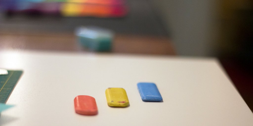 MaterialRebel's tweet photo. Tools of the trade - can't live without my tailor's chalk. It makes bright, fine lines on fabric and easily washes away. #studioSecrets https://t.co/w2SsYsEeez