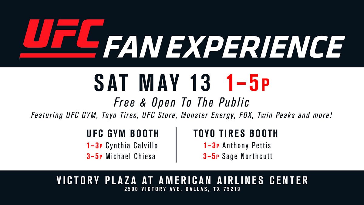 UFC on Twitter "TODAY Hang out at the UFC Fan Experience AACenter