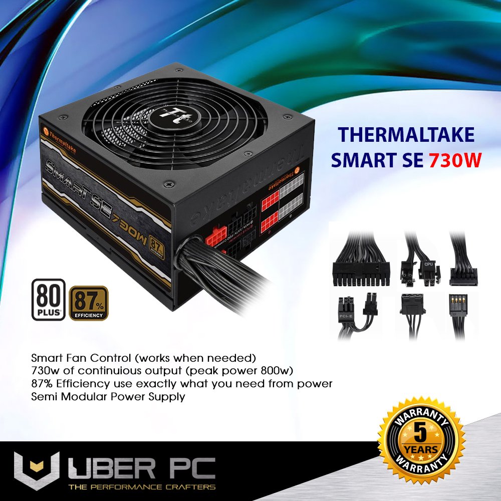 UBERPCNEWS's tweet photo. Thermaltake SMART SE 730w Power supply with 5 years warranty! 
buy from here -> https://t.co/LIDJdxVrmn
#uberpc #PSU #performance #pcgamer https://t.co/iY8umwi2xs