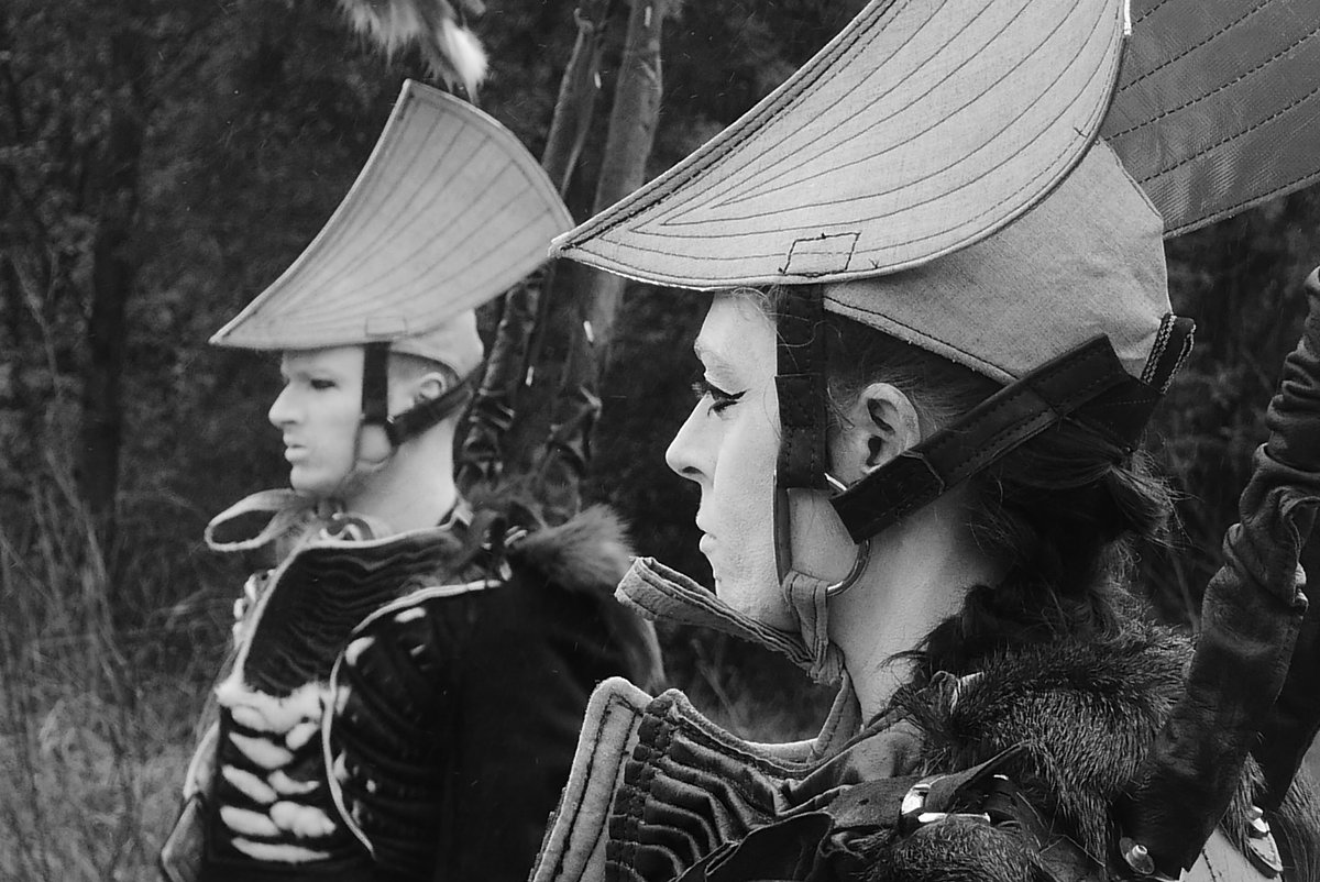 TheGeometrician's tweet photo. #SeaHames by #oceanallover had some wild costumes & music galloping in the @WaterWorksGrow meadows. Smile inducing street theatre #DIGlasgow https://t.co/IMaTNqkf7i