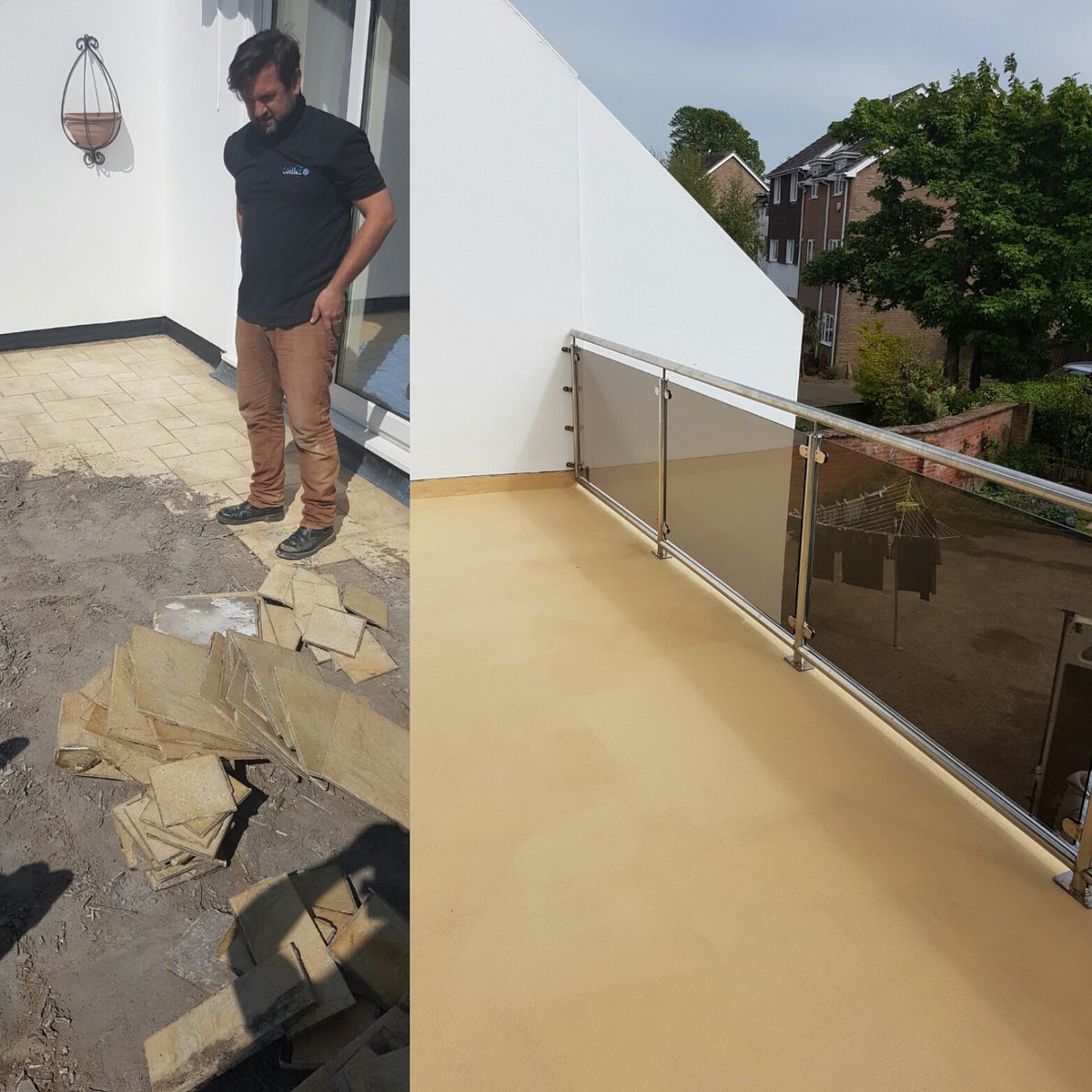 collierroofing1's tweet photo. Lovely fleet pmma balcony replacement last week . Top job π #fleetpmma #fleet30 #flatroofing #pmma #icb https://t.co/dfW9JnBdPN