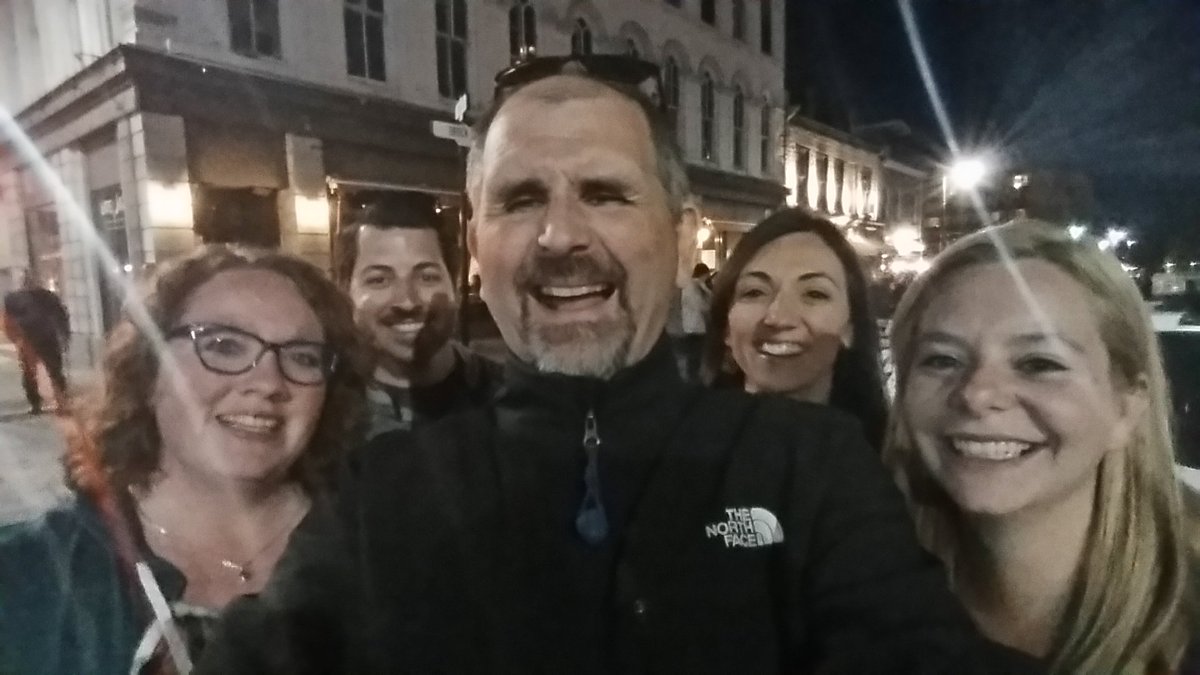 MrsMorrisTVDSB's tweet photo. Out on the town with some crazy kids for @oame2017 @Libramlad @MrMercer11 @silvanna211 @Mrs_R_Knight #CatButtons https://t.co/9mBZY2QV3a