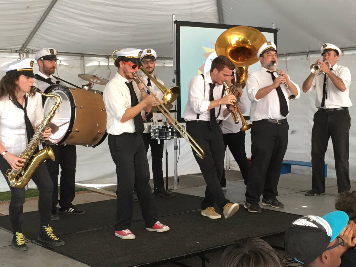 CreativeATX's tweet photo. Thanks to Moon Tower Brass Band for kicking Youth Arts Festival off in style! #creativeatx https://t.co/w4dBvkw4gg