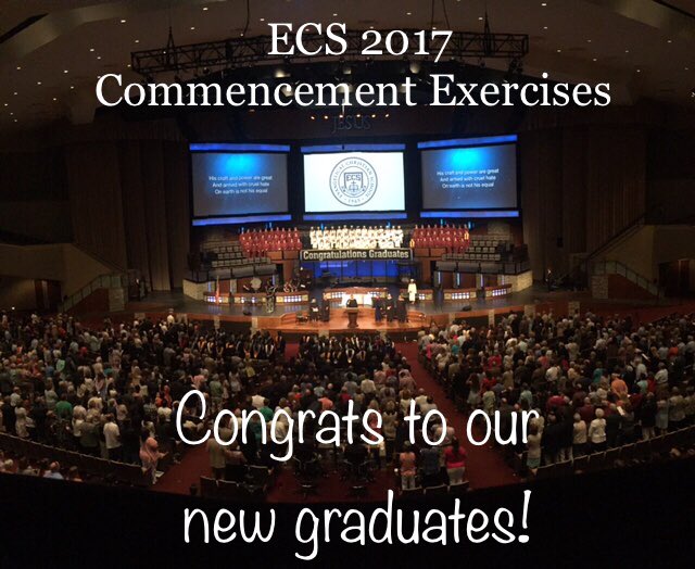 ecs_eagles's tweet photo. They did it! The #classof2017 are now our newest #ecsalumni! #sidebyside #alwaysaneagle https://t.co/sDQe2x161M