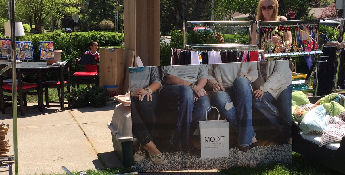 The things you can find at garage sales... #getyourmodeon