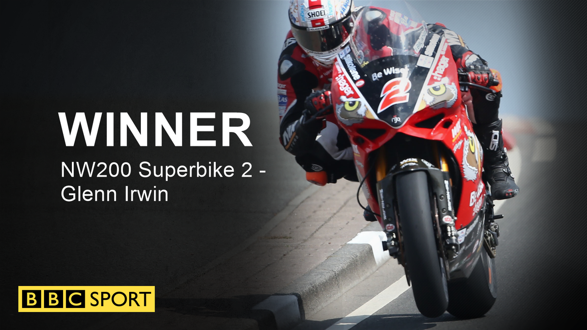 BBCSPORTNI's tweet photo. #NW200 Superbike Race 2 Result 
1) G.Irwin
2) A.Seeley
3) I.Hutchinson https://t.co/QbdrQEfp4r