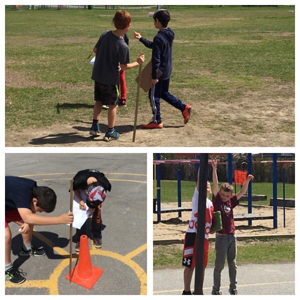 Friday fun! <a href="/stgregory45/">K Cuddihey</a> Grade 4s did a great job completing an outdoor measurement scavenger hunt 👍