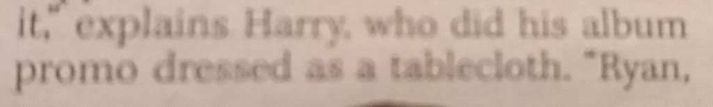 Dressed as a tablecloth I'M SCREAMING