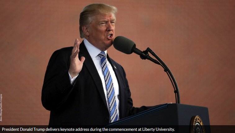 Trump urges grads to draw lessons from his outsider status bit.ly/2qdpGOs https://t.co/SZuDRcWzEE