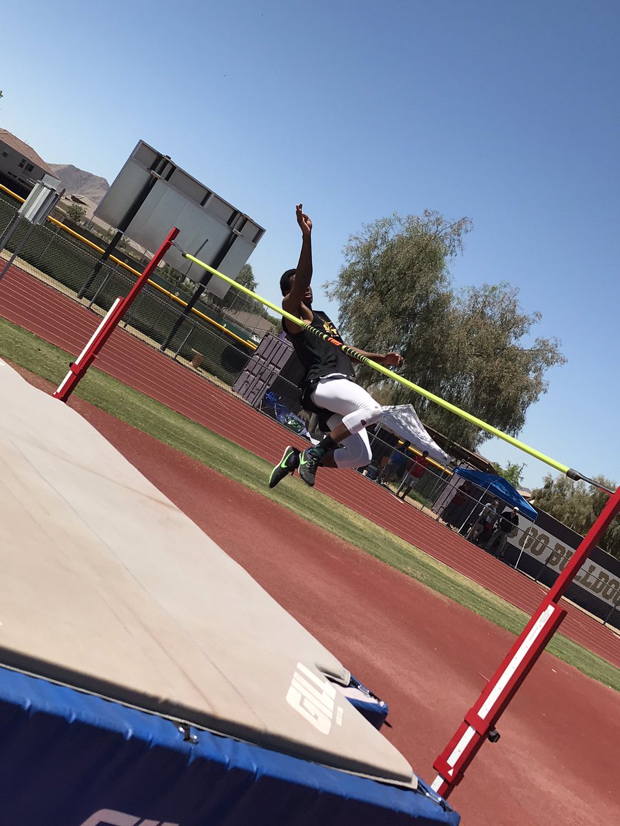 SaltRiverAD's tweet photo. Senior Brandon Ventour wins 3rd state championship @CAA T&amp;F Championships. Jumps 6-8 besting CAA high jump record. https://t.co/LBO5tAoN67