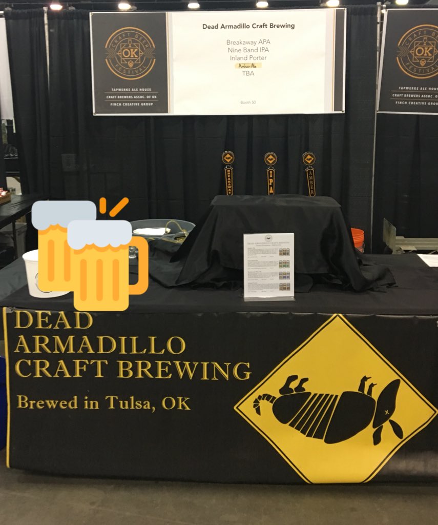 DeadArmadilloBrewery (@dabrewery) on Twitter photo We are <a href="/_OCBF/">OK Craft Beer Fest</a> today pouring some delicious brews. Stop by the table and say hello!! We are <a href="/_OCBF/">OK Craft Beer Fest</a> today pouring some delicious brews. Stop by the table and say hello!!