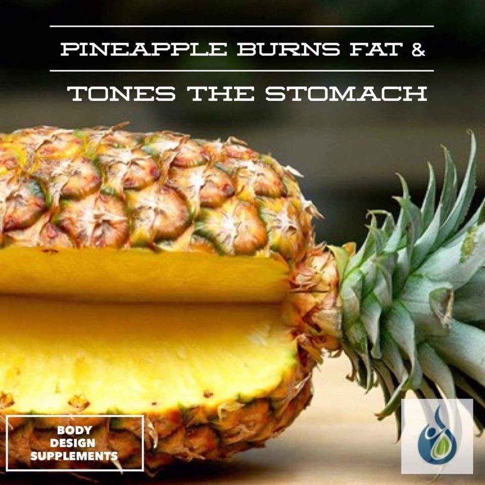 BodyDesign3's tweet photo. LPineapple burns fat and tones the stomach 🍍 #Pineapples #weightloss #fitness #bodydesignsupplements https://t.co/SxAa4qbBjL