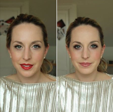 Maria's wedding look is all about Old-Hollywood glamour. We tried two looks, one with a classic red-lip and the other emphasising her eyes.