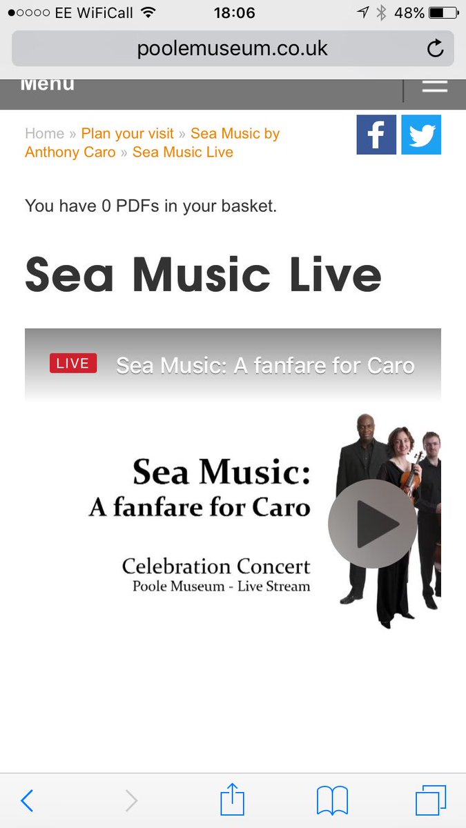 SpenderCraft's tweet photo. @SeaMusicPoole a Fanfare for Caro @PooleMuseum is streaming live now - do listen https://t.co/RHGmXCDpBY