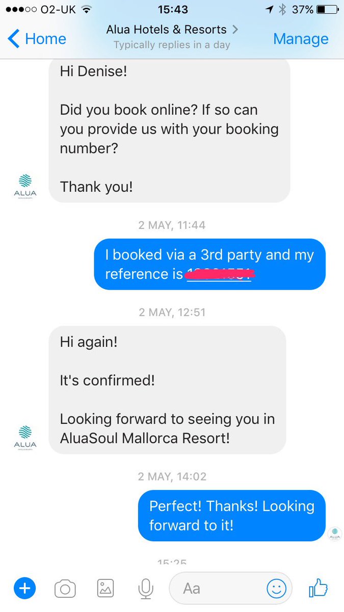 deedannylou's tweet photo. @SimonCalder where do I stand with this? Confirmed my reservation on 2nd May &amp; now telling me they don't have it &amp; fully booked @aluahotels https://t.co/fBMS5XweCg