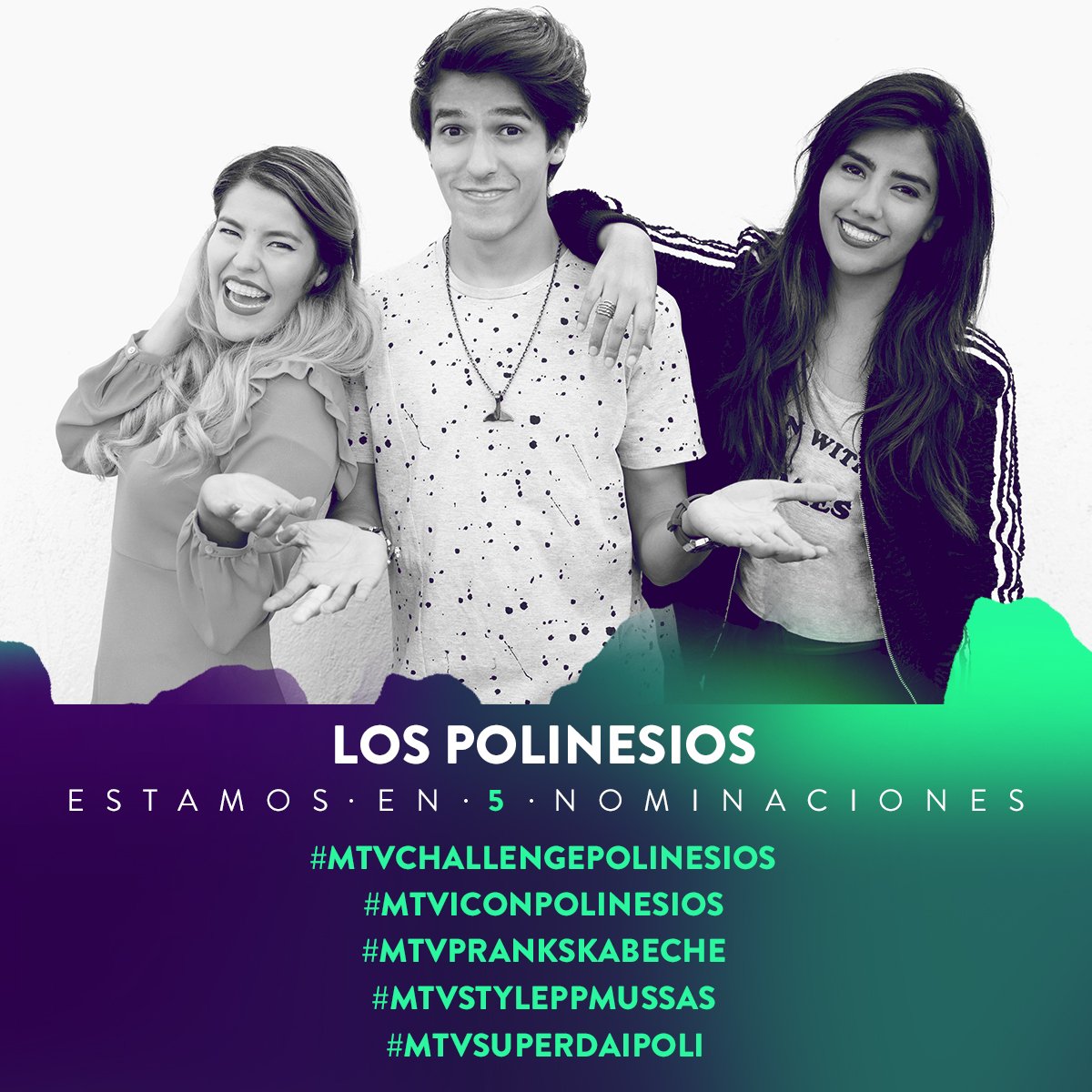 PPTeamRafa's tweet photo. RT masivo Polinesios!! 👐🙌
#PREMIOSMTVMIAW
#MTVICONPOLINESIOS
#MTVSTYLEPPMUSSAS
#MTVCHALLENGEPOLINESIOS
#MTVPRANKSKABECHE
#MTVSUPERDAIPOLI https://t.co/hansMrKFK9