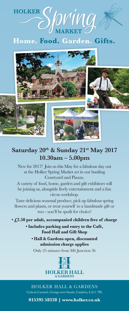 Just 1 week to go until our Holker Spring Market - hope you can join us! #daysout #cumbria #lakedistrictevents #springevents
