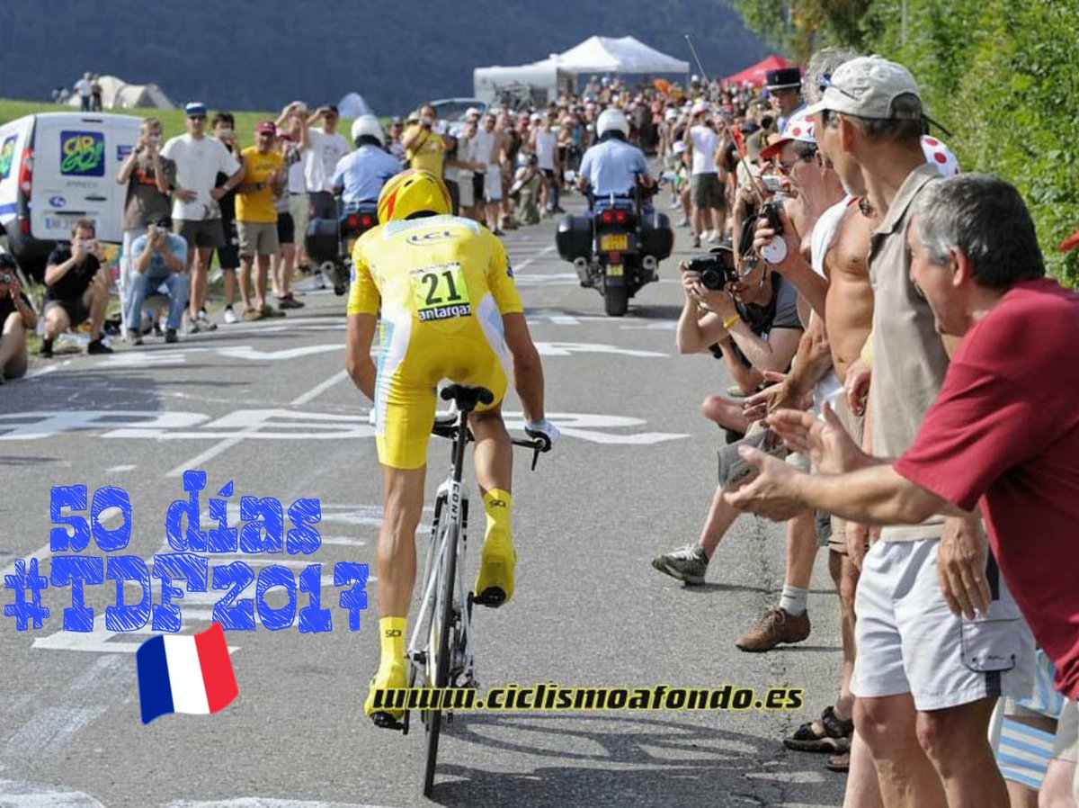 Contador_Info's tweet photo. 50 días para que empiece el Tour de Francia! @albertocontador #fightforyellow #TDF2017 🇫🇷 #QuererEsPoder https://t.co/XRIPFcg9Mj