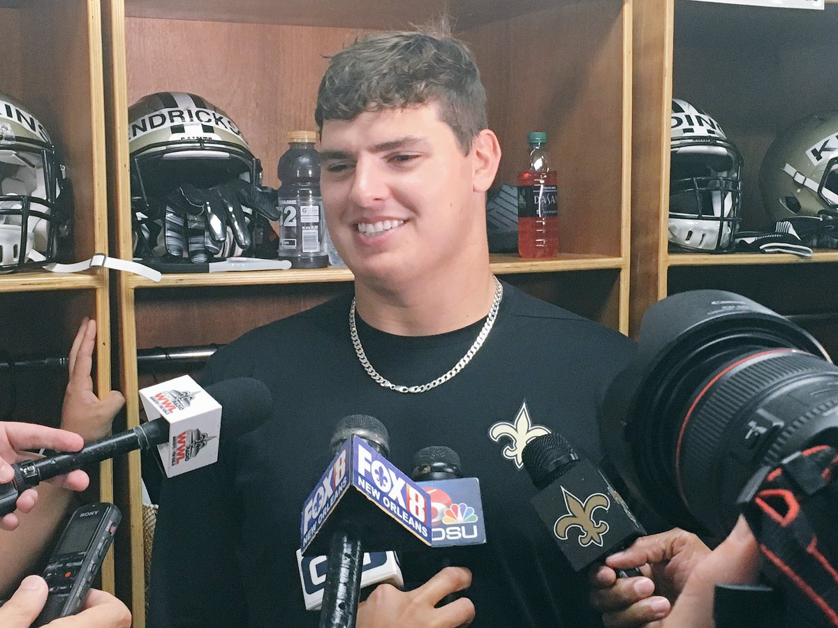 #Saints third round pick DE Trey Hendrickson all smiles meeting the ...
