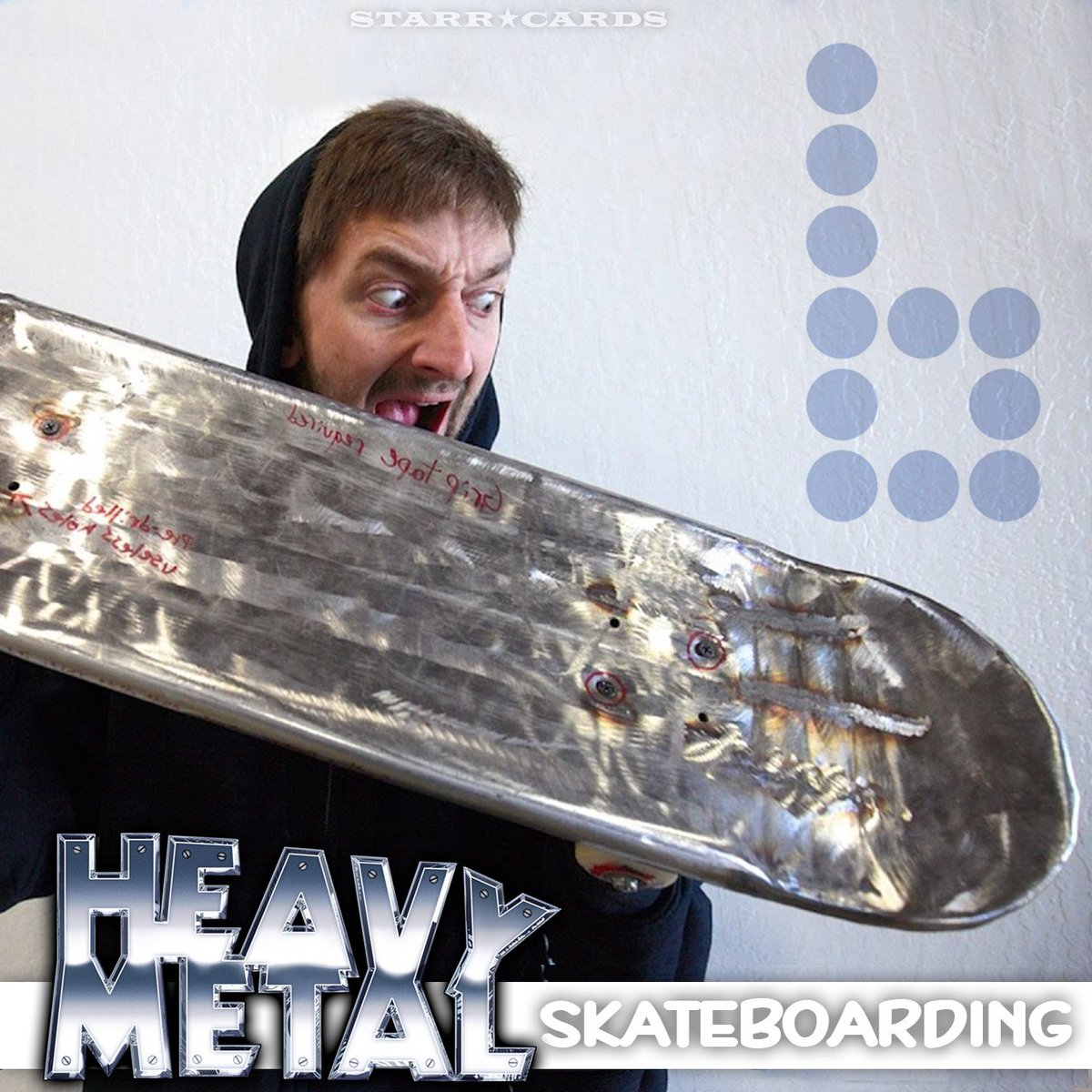 StarrCards's tweet photo. You make it, Braille #Skateboarding skates it: Heavy metal #skateboard edition https://t.co/Zp9gYtwsSR #skatelife https://t.co/Gl3fRQQiiU
