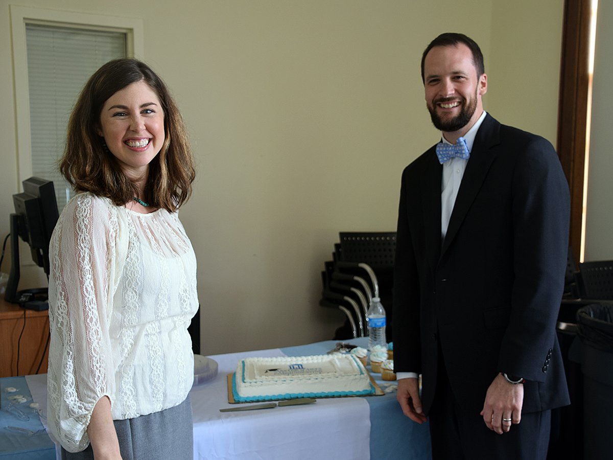 HussmanGrad's tweet photo. The graduates of our #UNCMATC online master's program just celebrated together. Now, on to Carmichael for #UNCMJ17 Commencement. https://t.co/7xq2wvzgFt