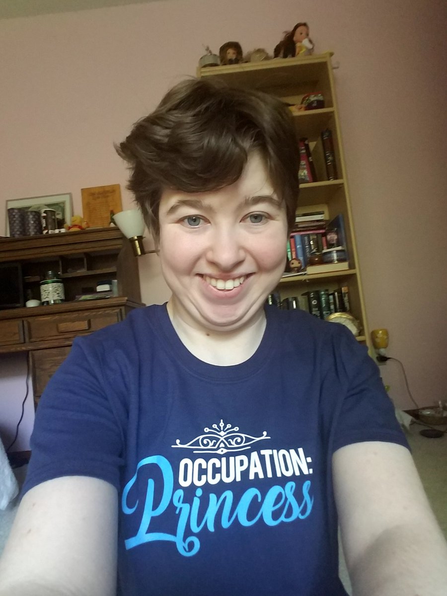 VampireAngel91's tweet photo. Wearing my #occupationprincess t-shirt today, and knowing I am #PrincessStrong! Many thanks to @KarenDavid for being a shining example! :) https://t.co/MblYamDWiD