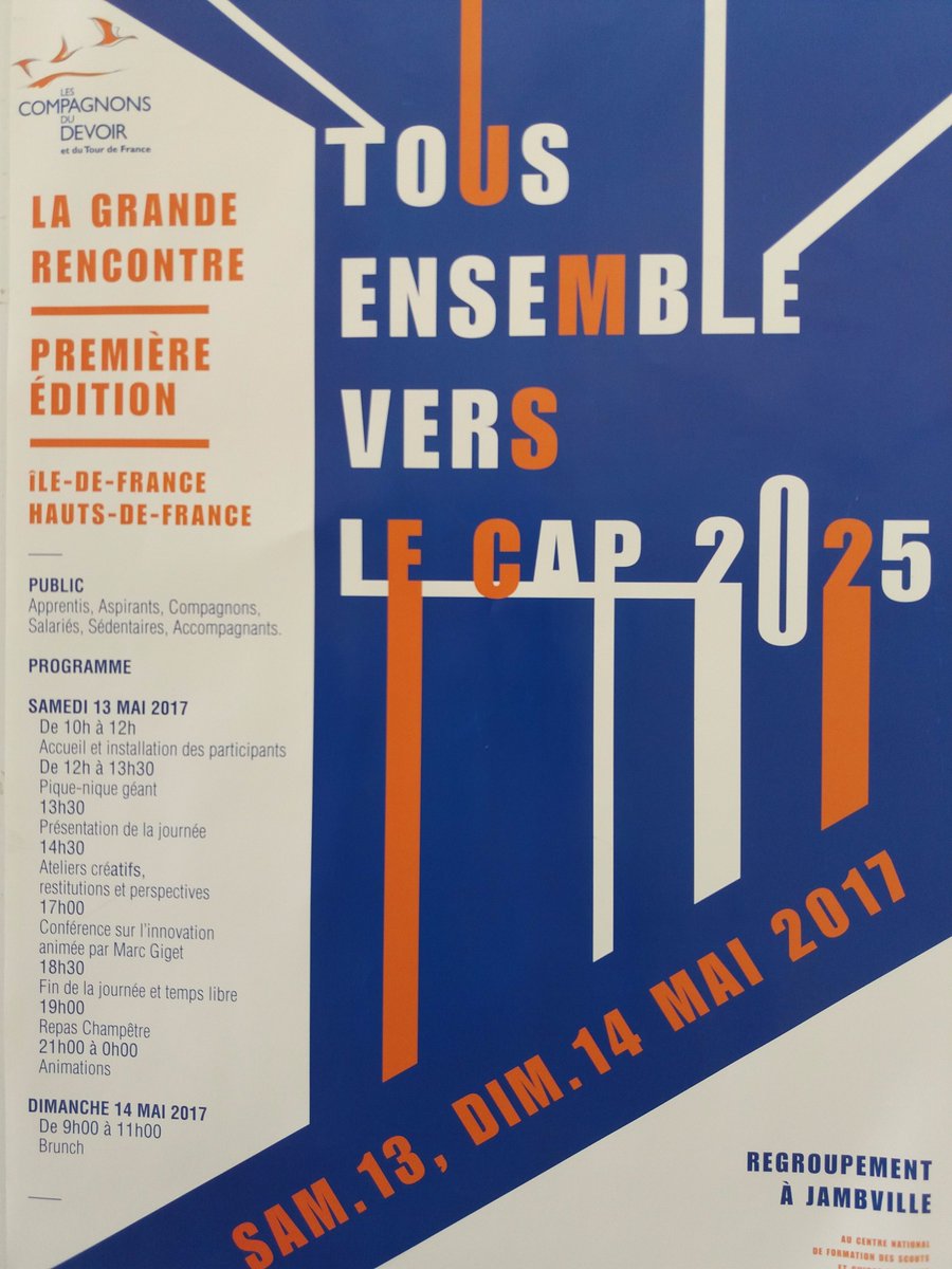 les_compagnons's tweet photo. "Tous ensemble vers le CAP 2025" avec @les_compagnons des Régions Ile et Hauts de France pour deux belles journées d'échanges. #Capsur2025 https://t.co/ivBTVVRFg8
