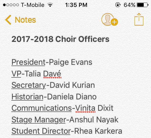 Banquet was a blast! Congratulations to our new choir officers for next year! We know you'll do great!!