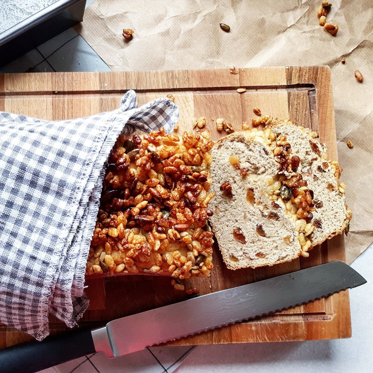 ProperFoodie's tweet photo. Just made a breakfast loaf and thought id give it a try, but now can't stop eating it 😅 #bloggersproblems #breakfastloaf https://t.co/krC4e6tkhq