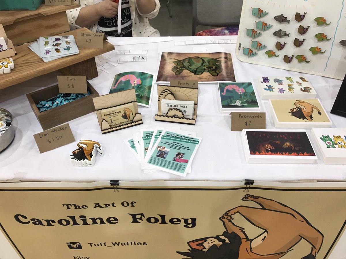 TuffWaffles's tweet photo. The selling has begun! Table 901 at the #CurioCon artist alley! C u there! https://t.co/xoVnhJzqjO