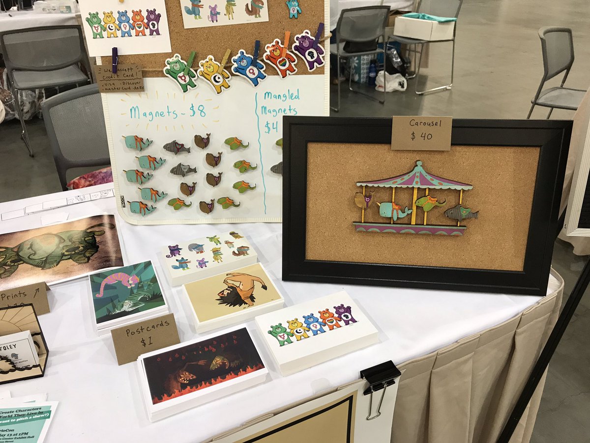 TuffWaffles's tweet photo. The selling has begun! Table 901 at the #CurioCon artist alley! C u there! https://t.co/xoVnhJzqjO