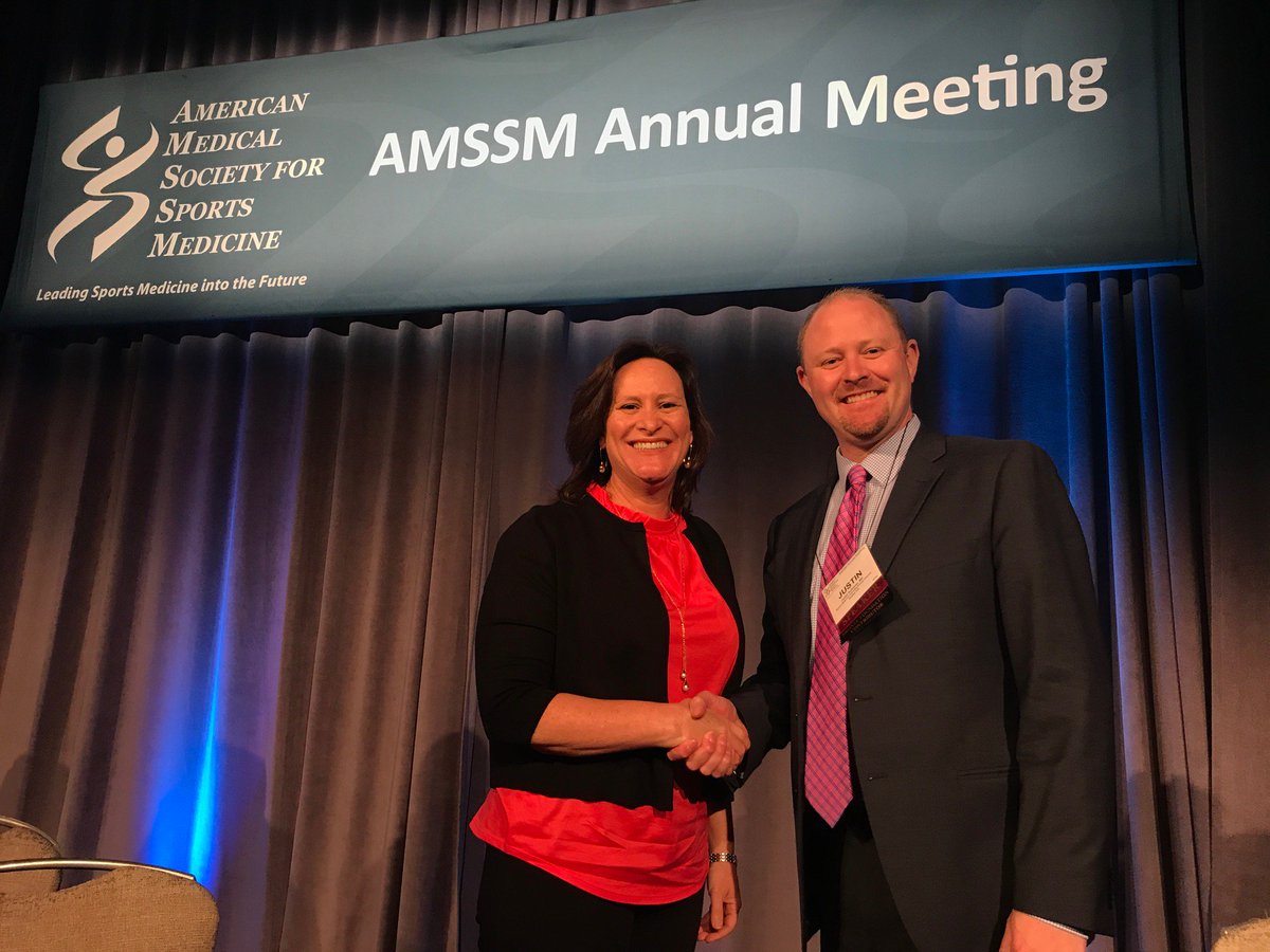 TheAMSSM's tweet photo. Congratulations to Dr. Rachel Coel for being named the winner of this year's Showcase Talks! #AMSSM17 https://t.co/H35QnbzAmE