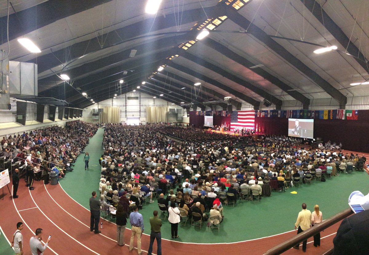 NorwichCadets's tweet photo. Birds eye view of today's @norwichnews commencement ceremony Congrats to all graduates, especially our 100+ student-athletes! #norwichgrad17 https://t.co/gEVifqrfZX