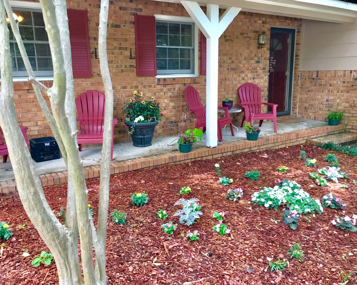 b2_d2_'s tweet photo. My mom has got our house looking like a Better Homes & Garden project #gomomma #gardener #colorfulyard #loveflowers https://t.co/Vd142lPseW
