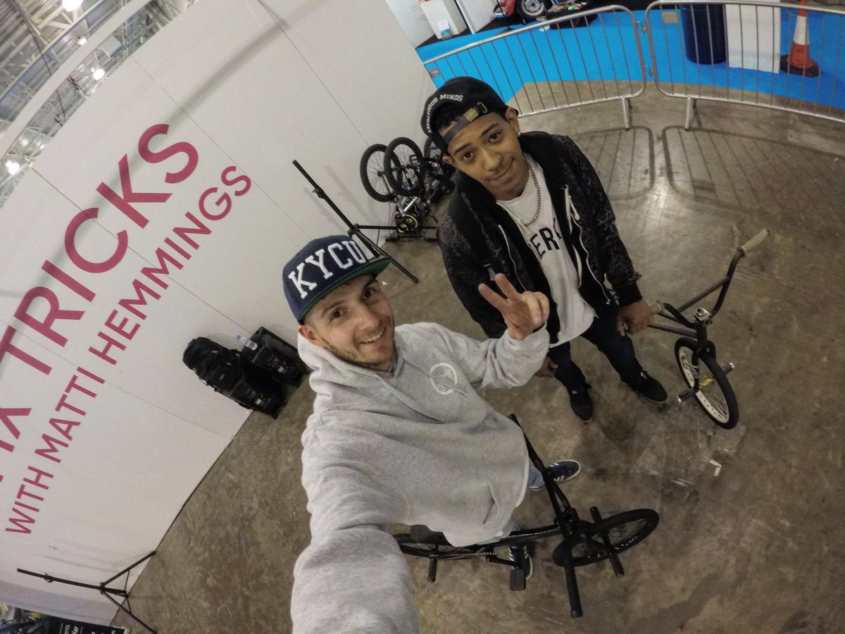 MattiHemmings's tweet photo. Super fun day @SpinCyclingFest again doing demos & workshops @londonolympia all day. Back again tomorrow can't wait. See you then! #SpinLDN https://t.co/9uWIJRCIPA