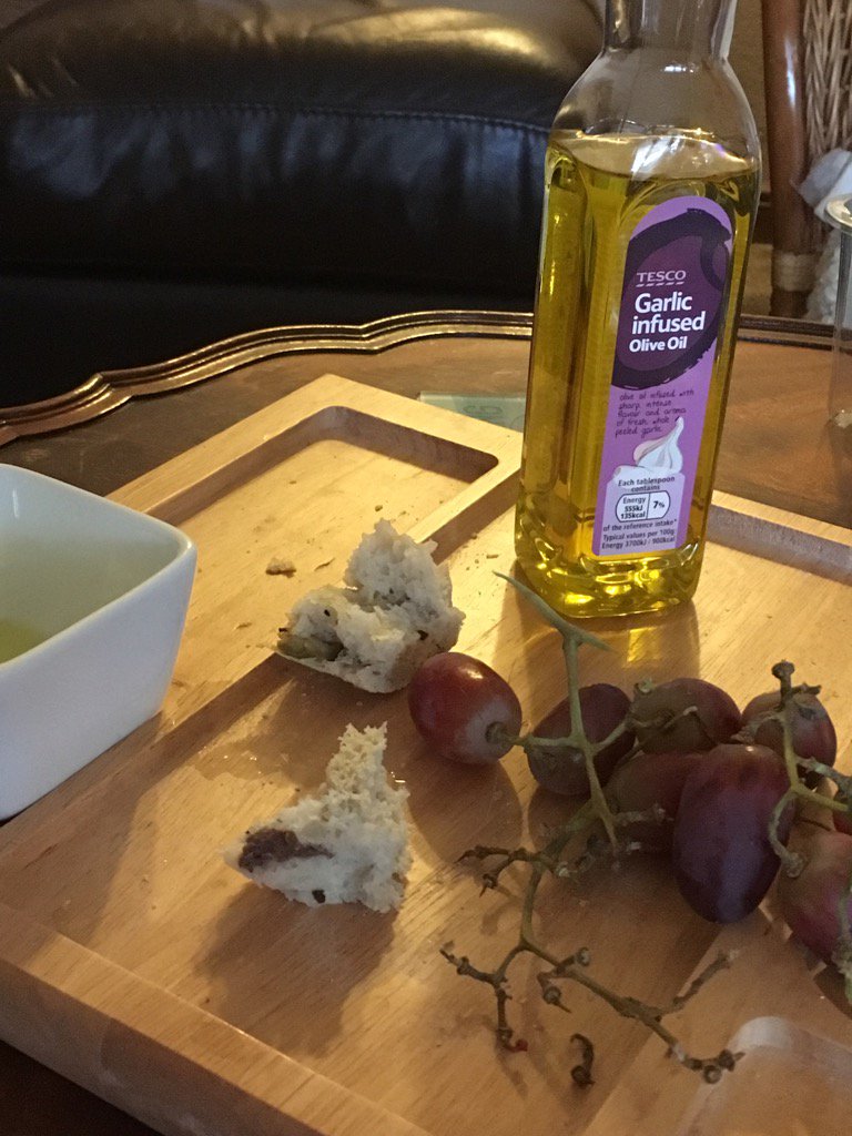 wildmanheather's tweet image. Enjoying the @Tesco #olivebread #garlicoliveoil thank u 4 taster temptation