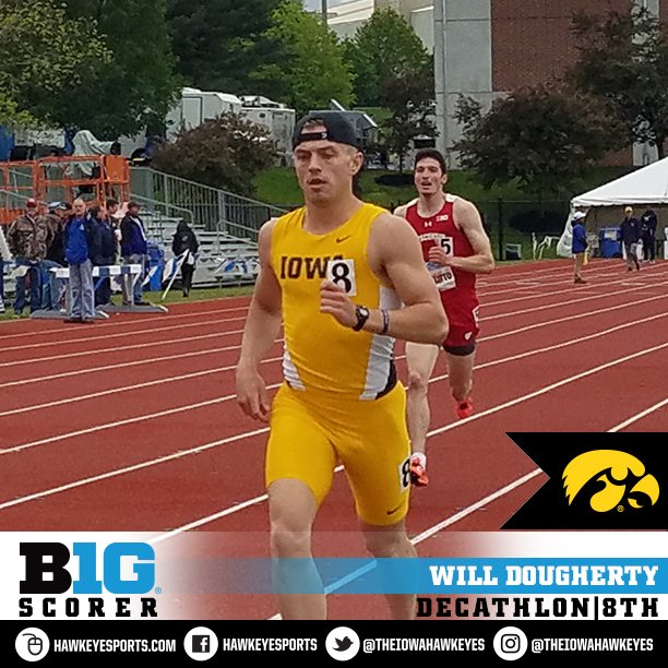 IowaXC_TF's tweet photo. Will Dougherty completes the #BigTenTF decathlon in 8th place! He grabs a point toward the team score! #ClimbTheMountain https://t.co/rl2I7ZOTBD