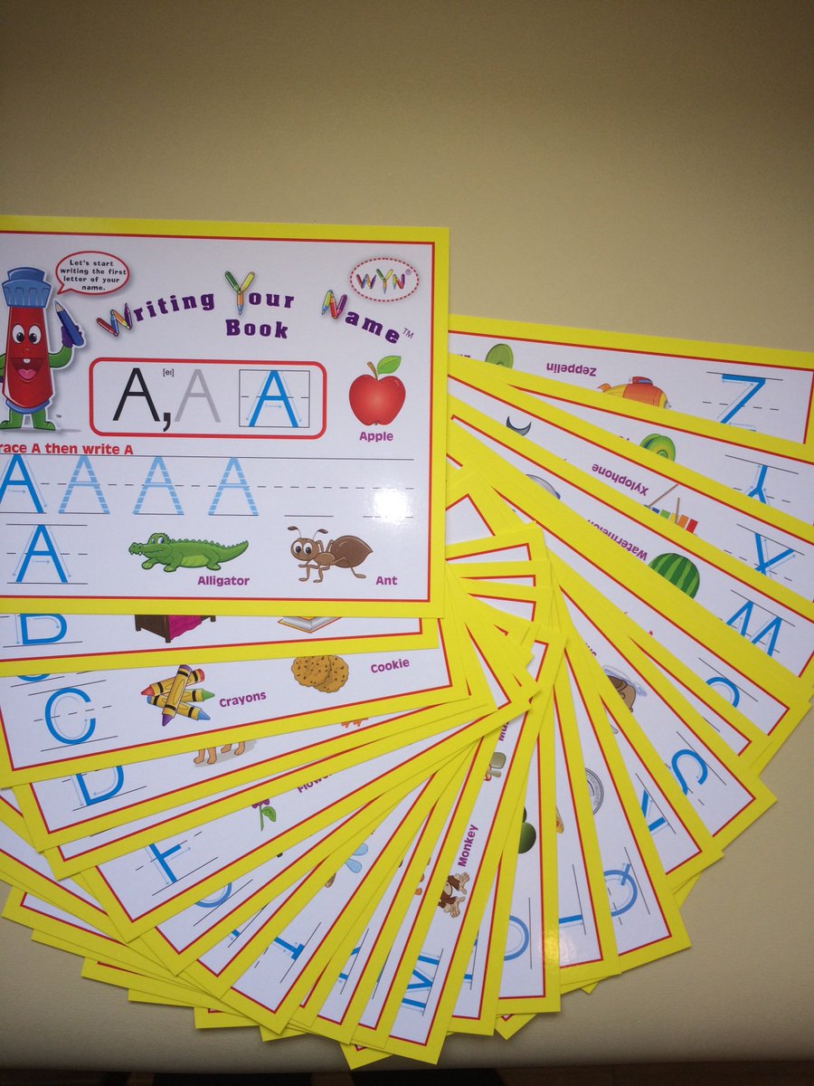 WynBooks's tweet photo. Visit our kickstarter campaign!you can order all 52 dry erase letters to have kids practice and when ready they learn to write their name https://t.co/bRH5hGiCrQ