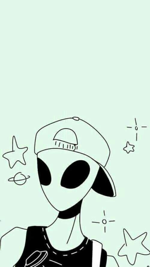 fellinluvjeonjk's tweet photo. เอเลี่ยนลายเส้นโดดๆ เรียบๆ เเต่เฟี้ยวนะเฟ้ย #แจกวอล #วอลโฟน #wallpaper #wallphone https://t.co/wgNG04khTV